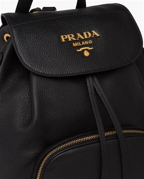 prada back|prada leather backpack.